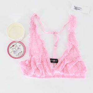 Cosabella Sweet Treats Racerback Bralette Pink Lemonade Small New‎